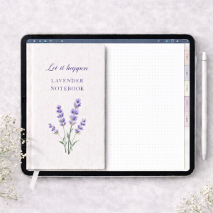 Lavender Digital Notebook